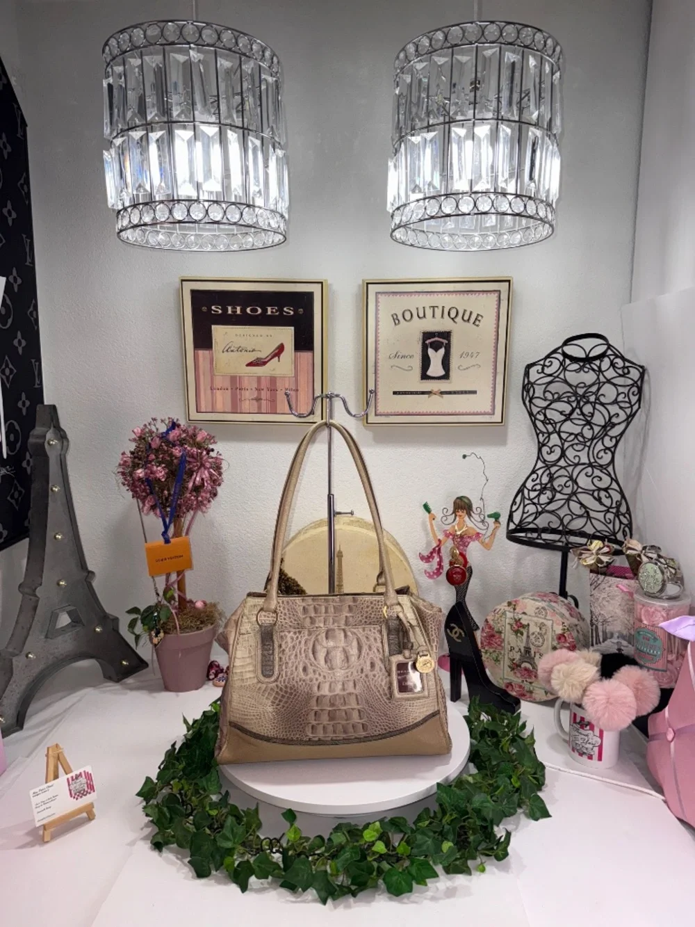 RECHERCHE BRAHMIN EXCLUSIVELY FOR DILLARD'S LIMITED EDITION CROC PURSE/HANDBAG!